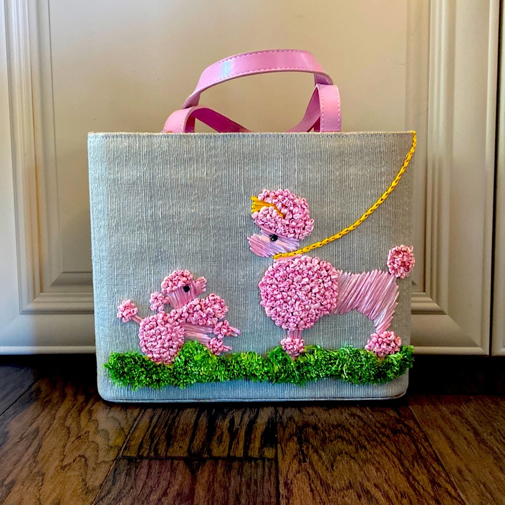 Vintage Poodle Purse inside tag is Sani- made in the Philippines